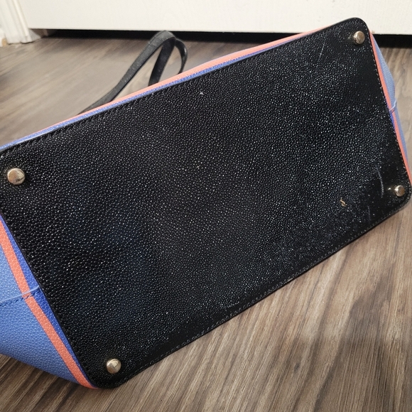 Kate Spade New York Cedar Street Striped Harmony Shoulder Bag Tote Leather - Picture 6 of 13